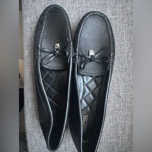 Michael Kors Black Leather Loafers